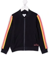 THE MARC JACOBS ZIP-UP STRIPED BOMBER JACKET