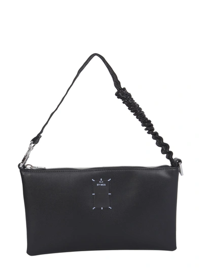 Mcq By Alexander Mcqueen Ruched-strap Leather Tote Bag In Black