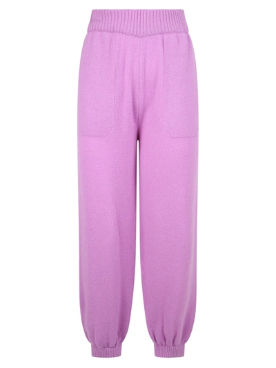 Msgm Relaxed Fit Trousers In Purple