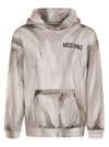 MOSCHINO PAINTED CHEST LOGO HOODIE,A171052274485 4485