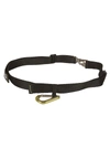 Msgm Snap-hook Belt In Black