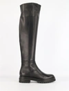 GIANVITO ROSSI QUINN KNEE-HIGH BOOTS IN LEATHER,G8035520GOMBLACK