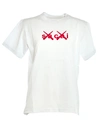 SACAI KAWS FLOCK PRINT T SHIRT,210288S 117 WHITE X RED