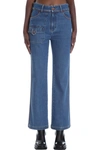 SEE BY CHLOÉ JEANS IN BLUE DENIM,CHS21ADP0316545E