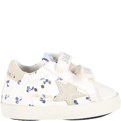 Bonpoint White Trainers For Baby Kids With Cherries