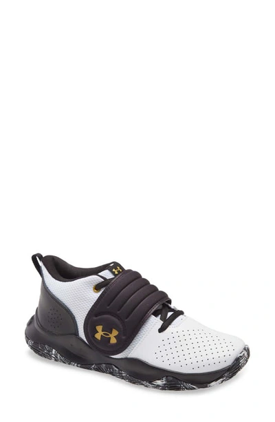 Under Armour Kids' Zone Basketball Shoe In White