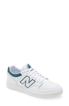 New Balance Bb480 Basketball Sneaker In White/ Green