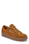 Mephisto Rainbow Sneaker In Cognac Suede