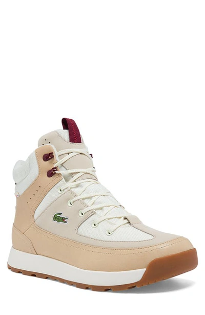 Lacoste High Top Sneaker In Off White ModeSens