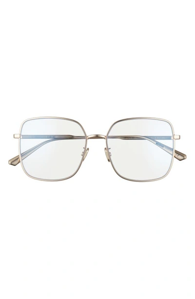 Dior Christian  Gem 56mm Square Blue Light Blocking Glasses In B30