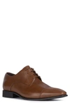 Geox Men's High Life Cap Toe Lace Up Dress Shoes In Brick Brown