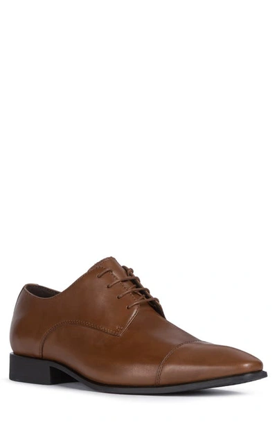 Geox Men's High Life Cap Toe Lace Up Dress Shoes In Brick Brown