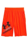 Under Armour Kids' Ua Prototype 2.0 Performance Athletic Shorts In Phoenix Fire