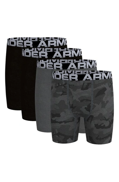 Under Armour Kids' 4-pack Heatgear® Boxer Briefs In Assorted