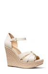 Michael Michael Kors Maggie Espadrille Wedge Sandal In Light Cream
