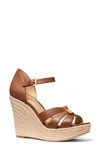 Michael Michael Kors Maggie Espadrille Wedge Sandal In Luggage