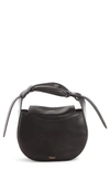 Chloé Kiss Leather Crossbody Bag In Black