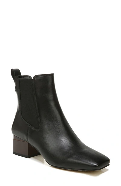 Franco Sarto Waxton Womens Zipper Ankle Boots In Black Leather