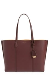 TORY BURCH PERRY TRIPLE COMPARTMENT LEATHER TOTE,81932