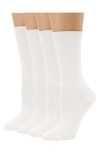 STEMS 4-PACK ROLL-TOP CREW SOCKS,7111X4