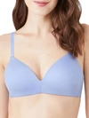 B.tempt'd By Wacoal Future Foundations Wire-free Lace T-shirt Bra In Brunnera Blue