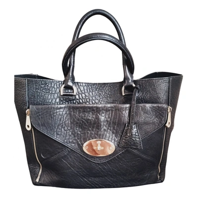 Pre-owned Mulberry Willow Leather Tote In Black