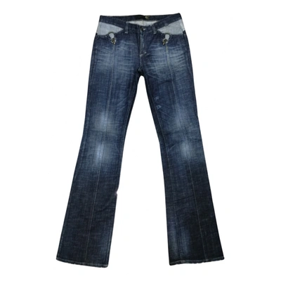 Pre-owned Just Cavalli Bootcut Jeans In Blue