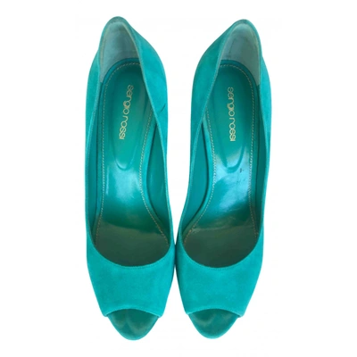 Pre-owned Sergio Rossi Heels In Green