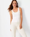 Ann Taylor Seamless Tank Top In Winter White