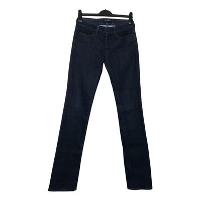 Pre-owned Karl Lagerfeld Straight Jeans In Navy