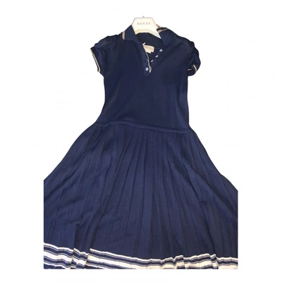 Pre-owned Gucci Kids' Dress In Blue
