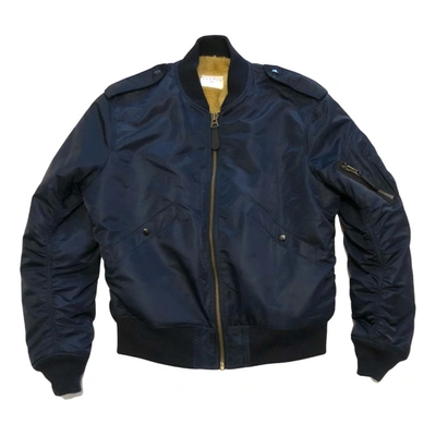 Pre-owned Sandro Jacket In Navy
