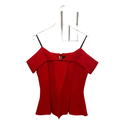 Pre-owned Roland Mouret Wool Camisole In Red