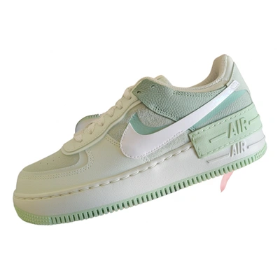 Pre-owned Nike Air Force 1 Trainers In Green