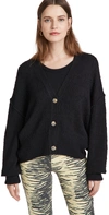 Free People Found My Friend Cardigan In Black