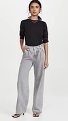 Frame Frankie Puff Sleeve Cashmere Sweater In Noir
