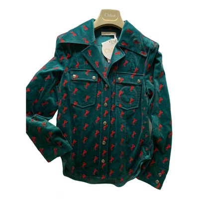 Pre-owned Chloé Jacket In Green