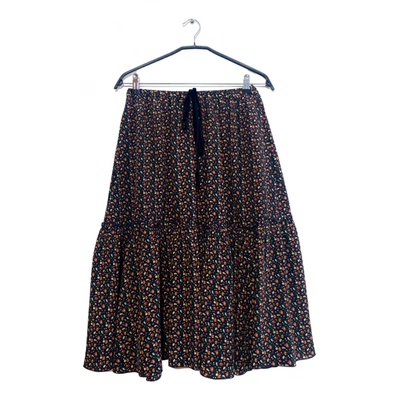Pre-owned Apc Silk Mid-length Skirt In Multicolour