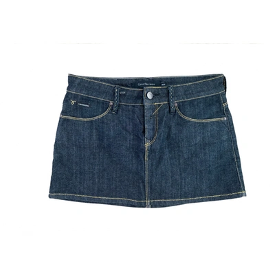 Pre-owned Calvin Klein Jeans Est.1978 Mini Skirt In Blue