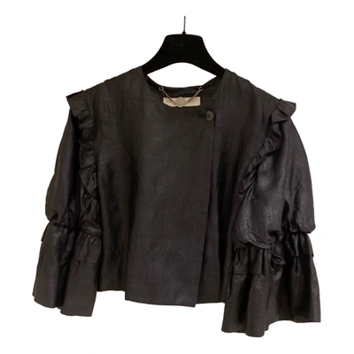 Pre-owned Stella Mccartney Silk Jacket In Black