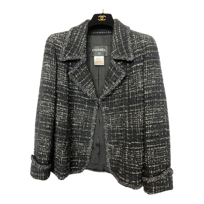 Pre-owned Chanel Tweed Jacket In Black