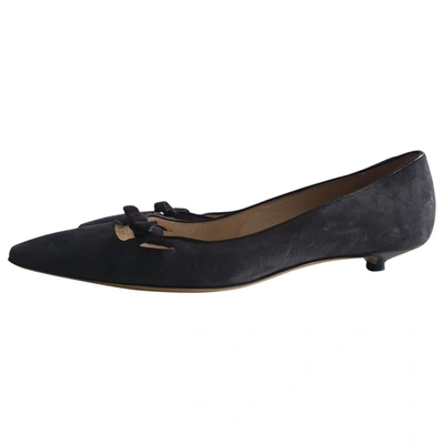 Pre-owned Emma Hope Ballet Flats In Grey