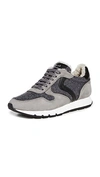 Voile Blanche Julia Shearling Sneakers In Gray/anthracite