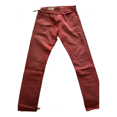 Pre-owned Polo Ralph Lauren Trousers In Red