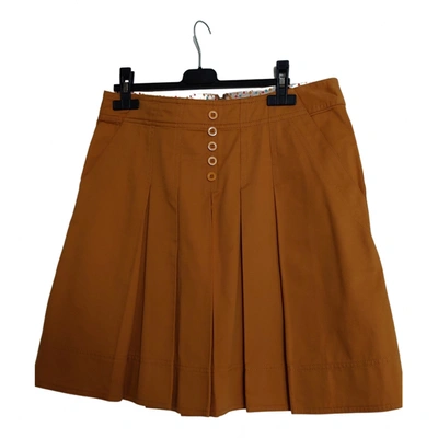 Pre-owned Marc By Marc Jacobs Mid-length Skirt In Camel