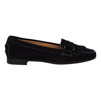 Pre-owned Tod's Flats In Black