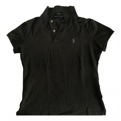 Pre-owned Ralph Lauren Polo Ajustã© Manches Courtes Polo In Black