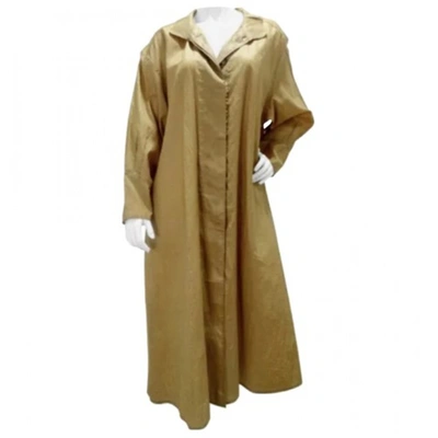 Pre-owned Fendi Trench Coat In Brown