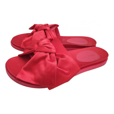 Pre-owned Simone Rocha Cloth Sandal In Red