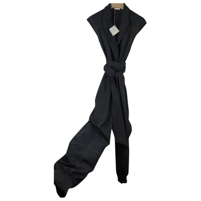 Pre-owned Brunello Cucinelli Wool Jumpsuit In Anthracite